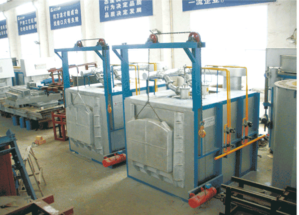 Gas shell baking furnace