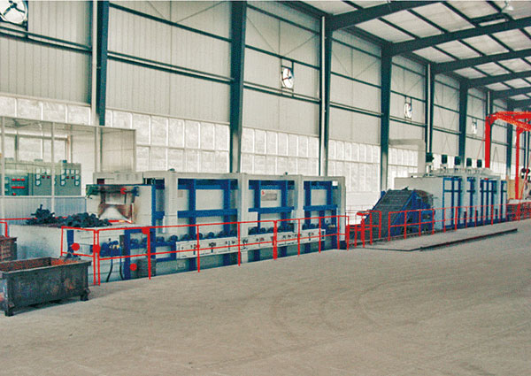 Cast chain modulation continuous line