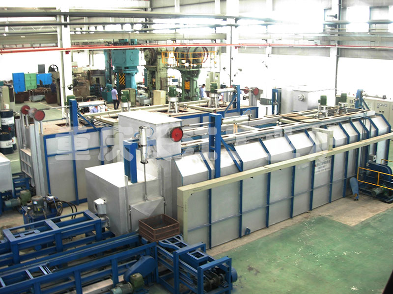 Push plate electric heating isothermal normalizing production line